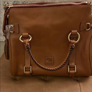 Dooney & Bourke Tan Leather Satchel